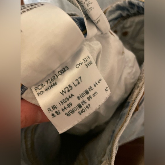 Levis Ribcage Straight Ankle Jeans (Size 25) - Picture 4 of 4